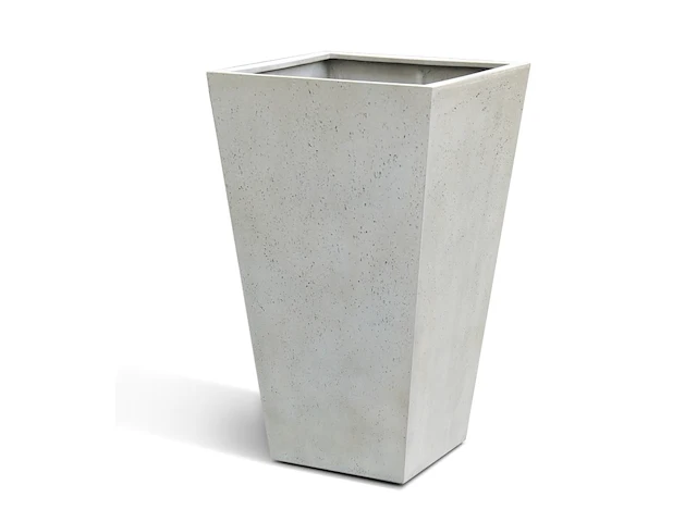 Set van 3 eschbach concrete high conical box antique white - afbeelding 1 van  3