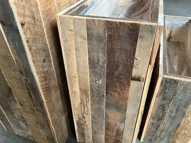 Set van 3 houten plantenbakken afe - afbeelding 7 van  7