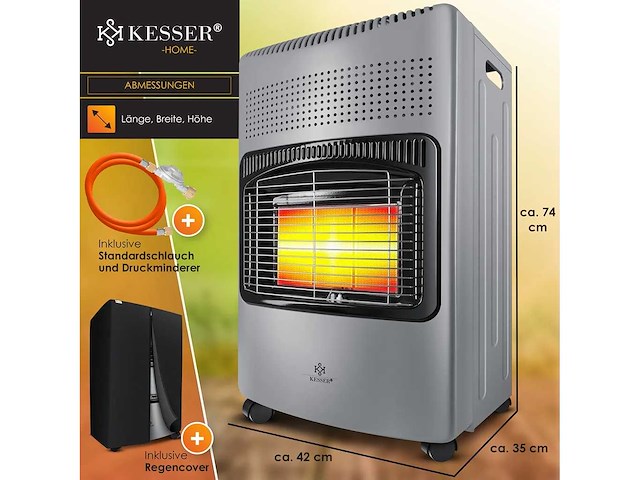 Set van 3 keramische gaskachels 4.200 w - afbeelding 6 van  6