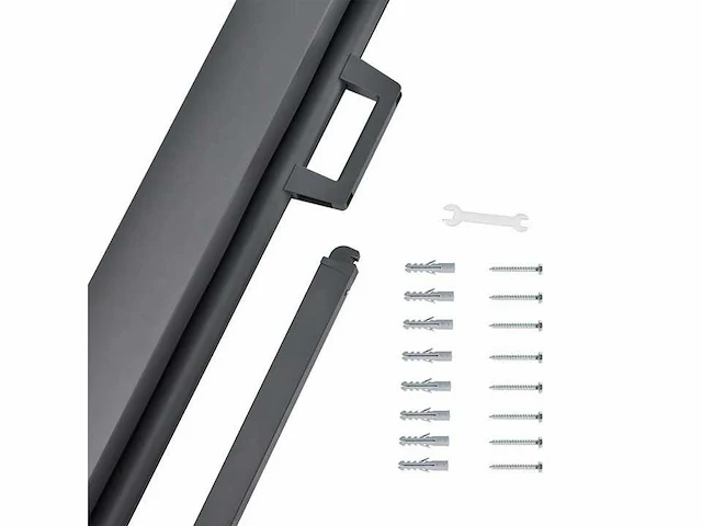 Set van 3 moderne zijluifels voor tuinen en terrassen - 500x200cm - afbeelding 5 van  10