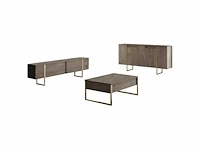 Set van 3 stuks - walnoot en gouden afwerking - afbeelding 2 van  13