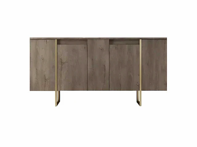 Set van 3 stuks - walnoot en gouden afwerking - afbeelding 5 van  13