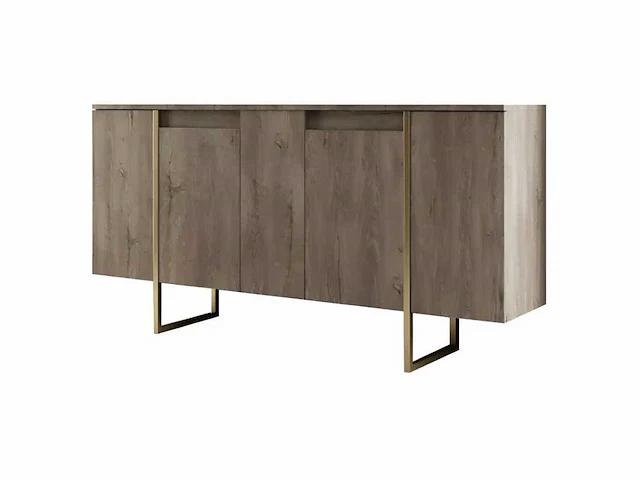 Set van 3 stuks - walnoot en gouden afwerking - afbeelding 6 van  13