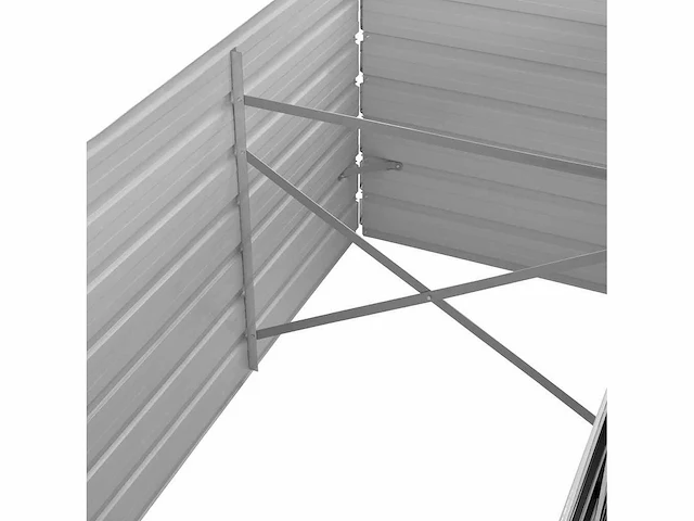 Set van 3 verhoogde tuinbedden antraciet 320x80x77 cm gegalvaniseerd staal - afbeelding 6 van  8