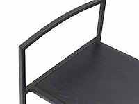 Set van 30 industriële barkrukken met trolley - zwart - stapelbaar - afbeelding 2 van  3
