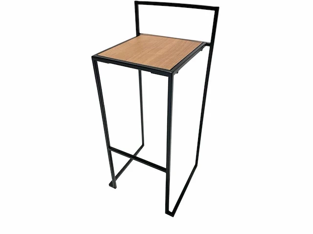 Set van 30 professionele barkrukken met trolley - zwart/bruin - afbeelding 1 van  9