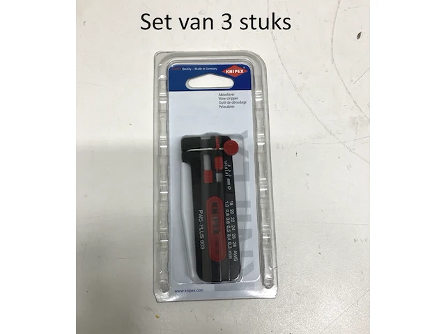 Set van 3x draadstripper knipex 12.80.100.sb - afbeelding 1 van  1