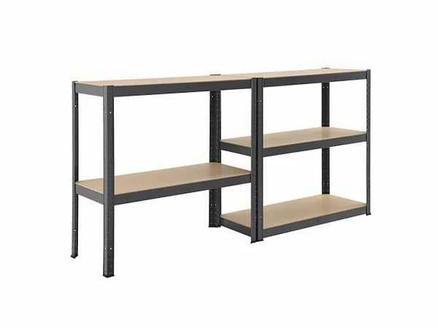 Set van 4 basic opbergplanken 180 x 90 x 40 cm - afbeelding 5 van  5