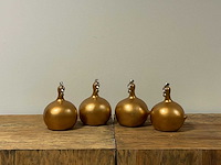 Set van 4 bolkippen h14cm gold - afbeelding 1 van  1