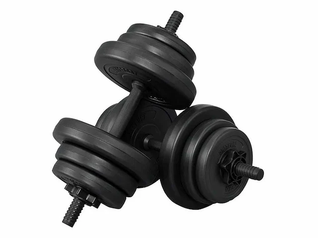 Set van 4 halters 20 kg - afbeelding 2 van  7