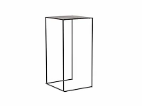 Set van 4 industriële barkrukken met 1 bartafel - zwart - stapelbaar - afbeelding 3 van  6