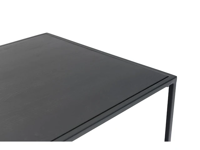 Set van 4 industriële barkrukken met 1 bartafel - zwart - stapelbaar - afbeelding 5 van  6
