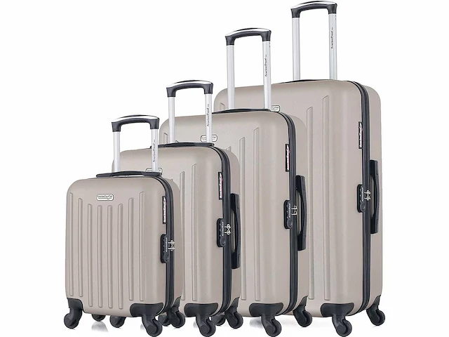 Set van 4 koffers - 4 wielen - afbeelding 3 van  5