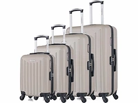 Set van 4 koffers - 4 wielen - afbeelding 3 van  5