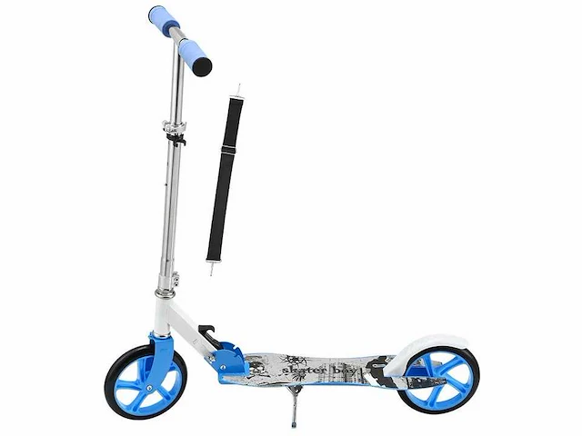 Set van 4 scooters met xxl wielen, voetsteunen, frictierem op achterwiel - afbeelding 2 van  9