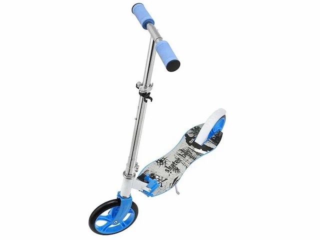 Set van 4 scooters met xxl wielen, voetsteunen, frictierem op achterwiel - afbeelding 3 van  9