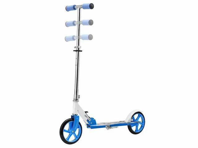 Set van 4 scooters met xxl wielen, voetsteunen, frictierem op achterwiel - afbeelding 4 van  9