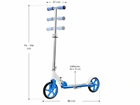 Set van 4 scooters met xxl wielen, voetsteunen, frictierem op achterwiel - afbeelding 8 van  9