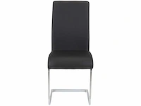 Set van 4 stoelen - faux zwart - afbeelding 4 van  8