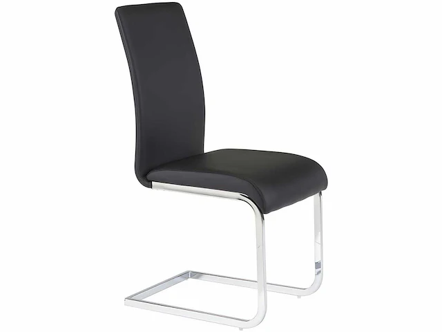 Set van 4 stoelen - faux zwart - afbeelding 5 van  8