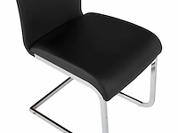Set van 4 stoelen - faux zwart - afbeelding 8 van  8