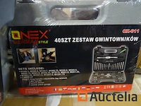 Set van 40 stukken draadsnijders en draadtappen onex o-611 - afbeelding 1 van  4