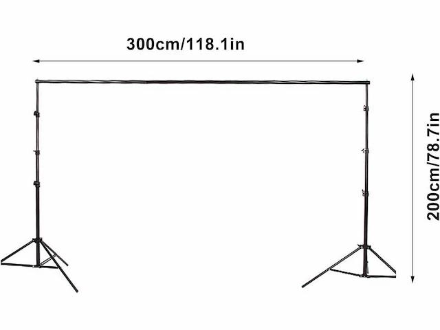 Set van 42 foto-achtergrondhouders 2 x 3 m - afbeelding 3 van  5