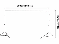 Set van 42 foto-achtergrondhouders 2 x 3 m - afbeelding 3 van  5