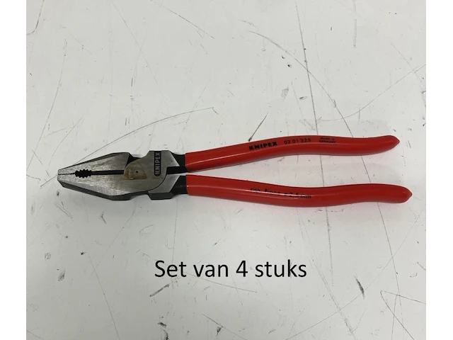 Set van 4x kracht - combitang knipex 02 01 225 225mm - afbeelding 1 van  1