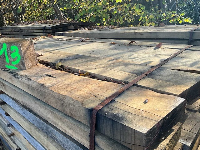 Set van 50 rustieke eiken houten wagonvloer - afbeelding 4 van  4