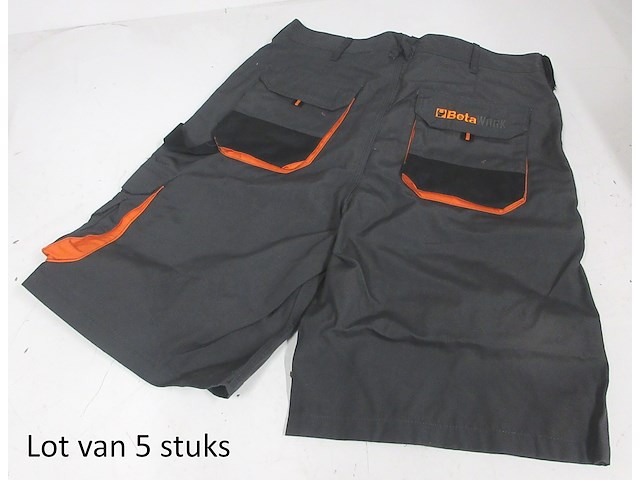 Set van 5x beta 079010104 7901 grey / xl 54 werkshort - afbeelding 1 van  3