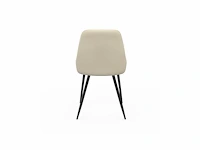 Set van 6 beige stoffen stoelen - afbeelding 6 van  6
