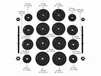 Set van 6 dumbbells - 2 x 30kg en 4 x 20 kg - afbeelding 6 van  6