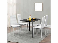 Set van 6 eetkamerstoelen - wit - afbeelding 1 van  5