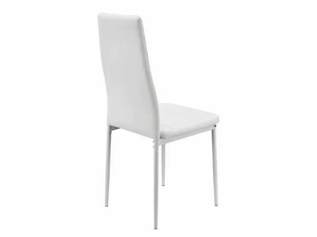Set van 6 eetkamerstoelen - wit - afbeelding 3 van  5