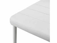 Set van 6 eetkamerstoelen - wit - afbeelding 4 van  5