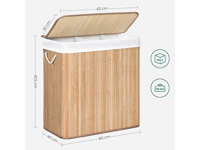 Set van 60 wasmanden - verschillende maten & ontwerpen - afbeelding 5 van  9