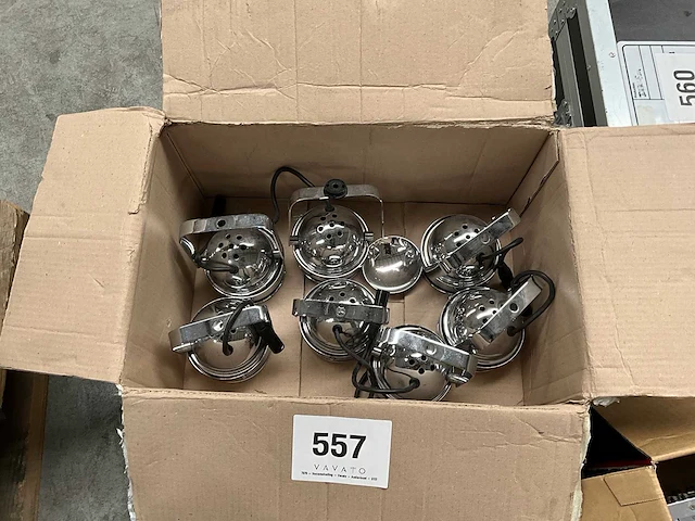 Set van 7 chromen blinders - afbeelding 1 van  1