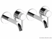 Set van inbouw mengkranen - verchroomd rvs - afbeelding 1 van  7