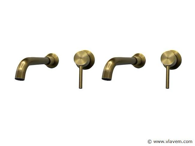 Set van inbouw mengkranen - verchroomd rvs - afbeelding 7 van  7