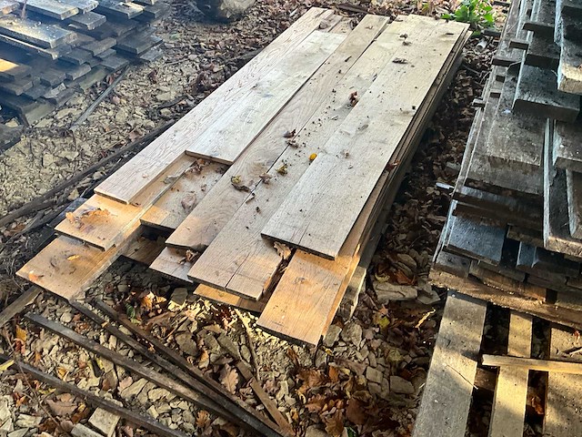 Set van rustieke eiken houten planken - afbeelding 5 van  6