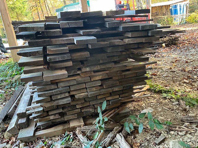 Set van rustieke eiken houten planken - afbeelding 3 van  6