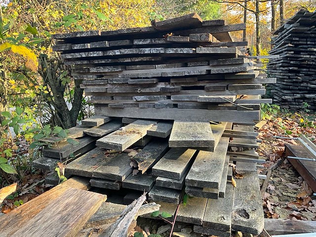 Set van rustieke eiken houten planken - afbeelding 3 van  5