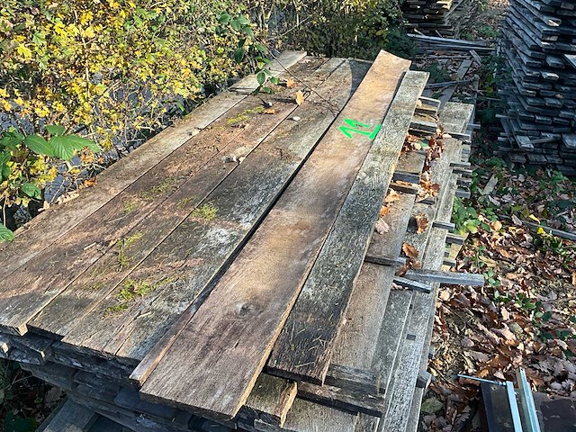 Set van rustieke eiken houten planken - afbeelding 4 van  5