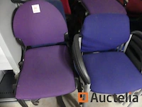 Set van stoelen stapelbare, verschillend modellen en kleuren - afbeelding 5 van  7