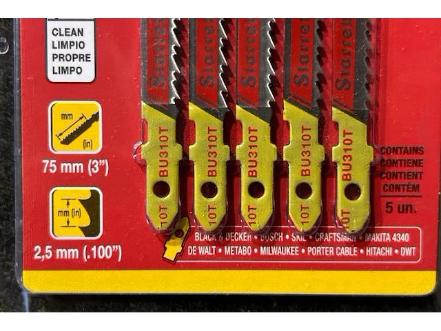 Set zaagbladen starrett - afbeelding 3 van  3