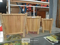 Setje van 3 bamboe bloembakken - afbeelding 2 van  9