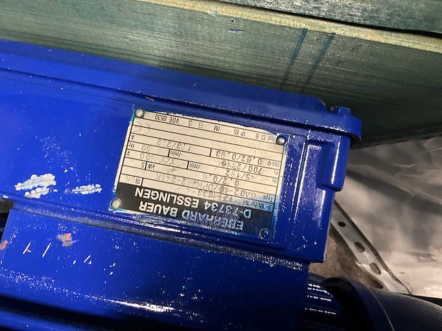 Sew + bauer 0,37 + 2x 0,75 +0,55 kw electro motor met reductie (5x) - afbeelding 12 van  14