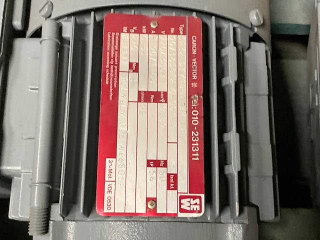 Sew + bauer+ benzler s42 dt80 electro motor met reductie (8x) - afbeelding 13 van  13