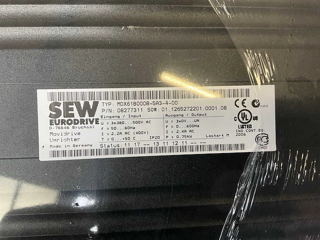Sew mdx61b0008-5a3-4-00 frequentieregelaar (2x) - afbeelding 7 van  8